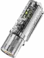 【色:A28-G2ホワイトUVホワイト。】RovyVon A28 G2 懐中電灯 RovyVon A28 Gen 2 Pocket Flashlight, 1000 Lumen with